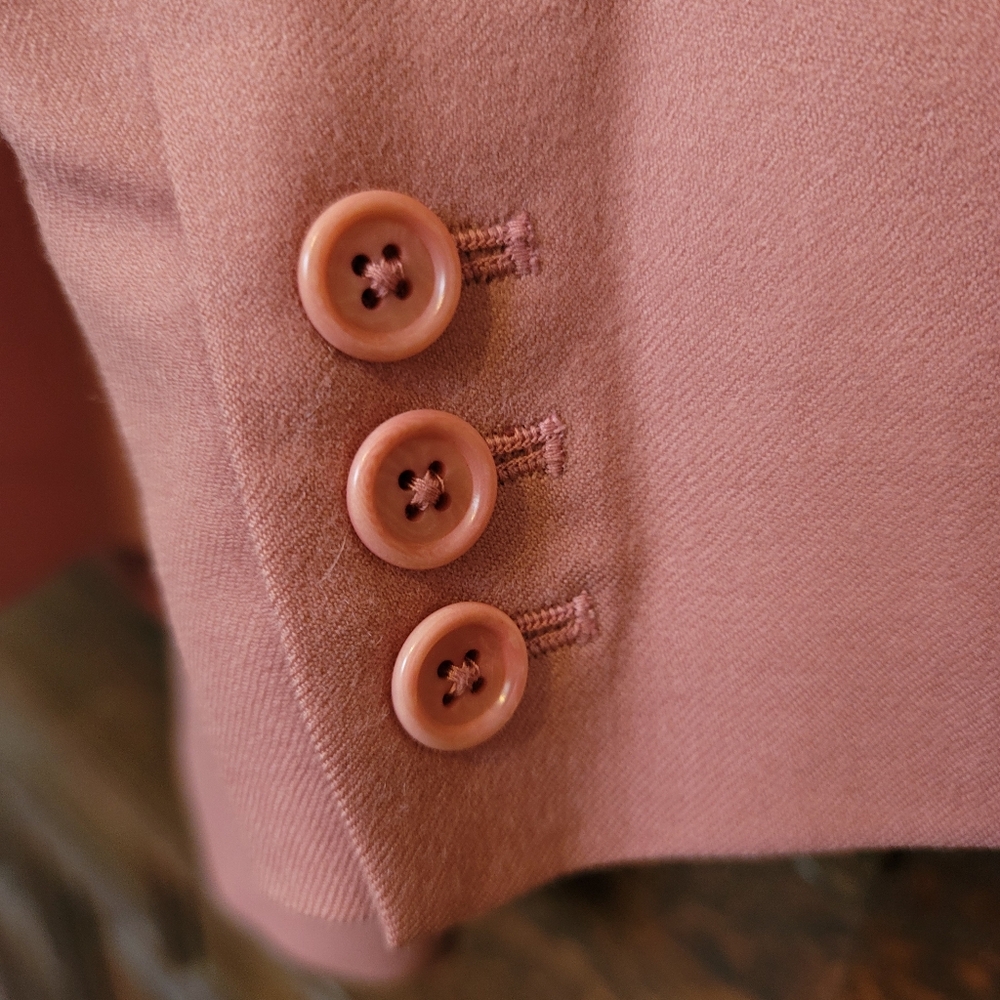 Nordstrom 100% Wool Women's Pink Blazer-Size 8 - Picture 5 of 7